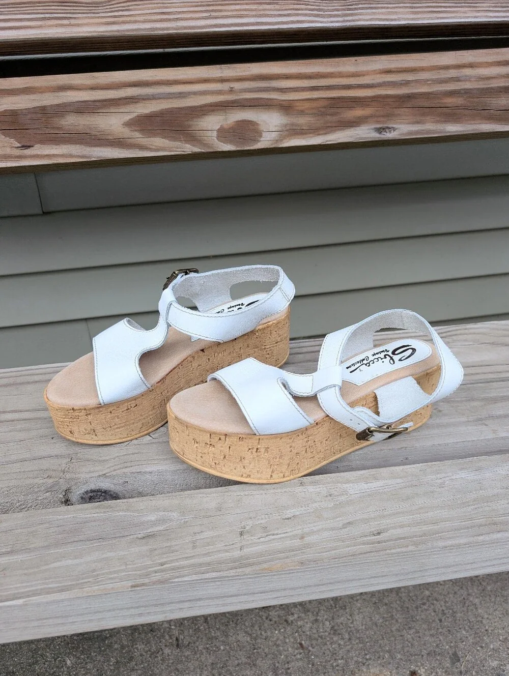 Sbicca Vintage Collection platform Sandals Size 40 (9)